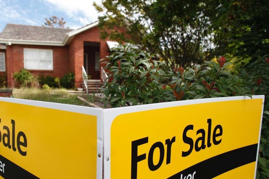 A house for sale seen in Canberra